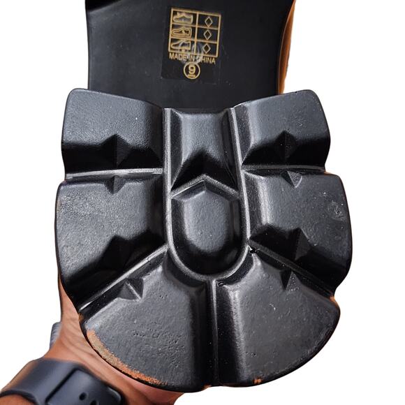 Azalea Wang Black Patent Leather Chain Loafers (Size 9) - Picture 13 of 14